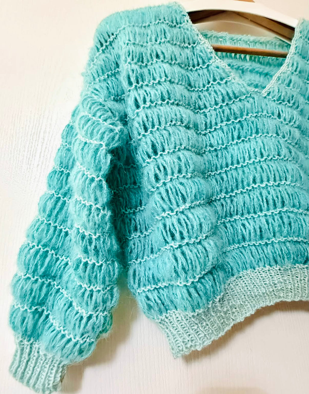 OH MY SWEATER 材料包（藍棕漸層）